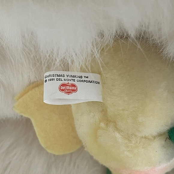 Vtg 1991 Yumkins Del Monte Plush Christmas Ornaments. Y2K - Picture 4 of 5